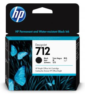 HP Cartucho de Tinta DesignJet 712 negro de 80 ml