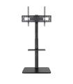 Soporte De Suelo Inclinable  Ajustable TooQ MOON FS2287M-B Para TV De 37-75'  Hasta 40kg