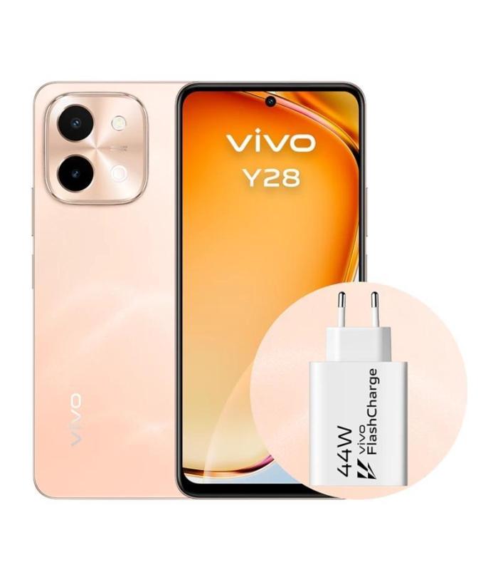 VIVO Y28 6.68\" 4Gb(+4) 128Gb Orange + Cargador 44W