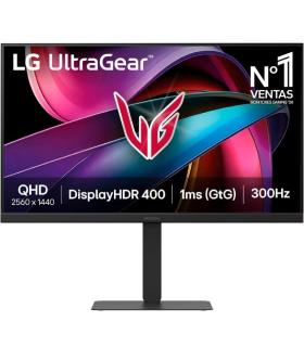 Monitor Gaming LG UltraGear G6 27G640A-B 27\'/ QHD/ Multimedia/ 1ms/ 300Hz/ IPS/ Regulable en Altura/ Negro