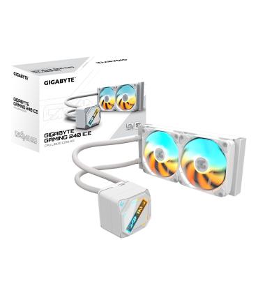 GIGABYTE GAMING 240 ICE Refrigeracin Lquida Para CPU - 2x120mm Ventiladores ARGB, Mecanismo De Enclavamiento Deslizante, DAISY-C