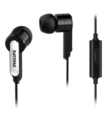 Auriculares Intrauditivos Philips SHE1405 10  Con Micrfono  Jack 3.5  Negros