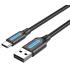 Cable USB 2.0 Tipo-C Vention COKBC/ USB Macho - USB Tipo-C Macho/ 480Mbps/ 25cm/ Gris
