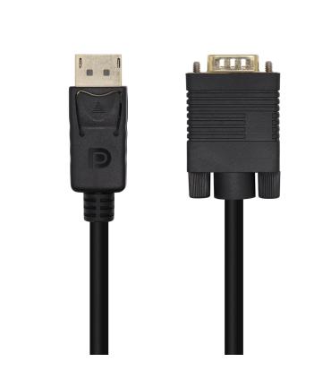 Cable Conversor Aisens A125-0462  DisplayPort Macho - VGA Macho  Hasta 5W  2300Mbps  3m  Negro