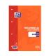 RECAMBIO TAPA BLANDA A4 100 HOJAS LISO COLOR NARANJA OXFORD 100430209