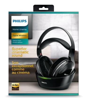 AURICULARES PHILIPS SHD8850 12 NEGRO BT