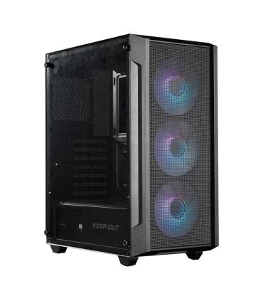 Keep Out Caja M-Atx KO XC-200 RGB USB3 Black Glass
