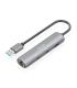 Hub USB Aisens ASUC-4P036-GR  2xUSB Tipo-C  1xUSB  1xRJ45  Gris