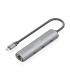 Hub USB Tipo-C Aisens ASUC-4P041-GR  3xUSB Tipo-C  1xRJ45  Gris