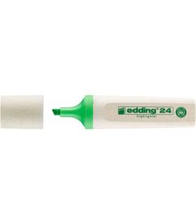 MARCADOR FLUORESCENTE ECOLINE 24 COLOR VERDE CLARO EDDING 24-011