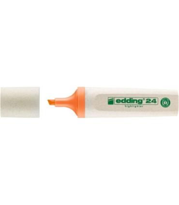 MARCADOR FLUORESCENTE ECOLINE 24 COLOR NARANJA EDDING 24-006
