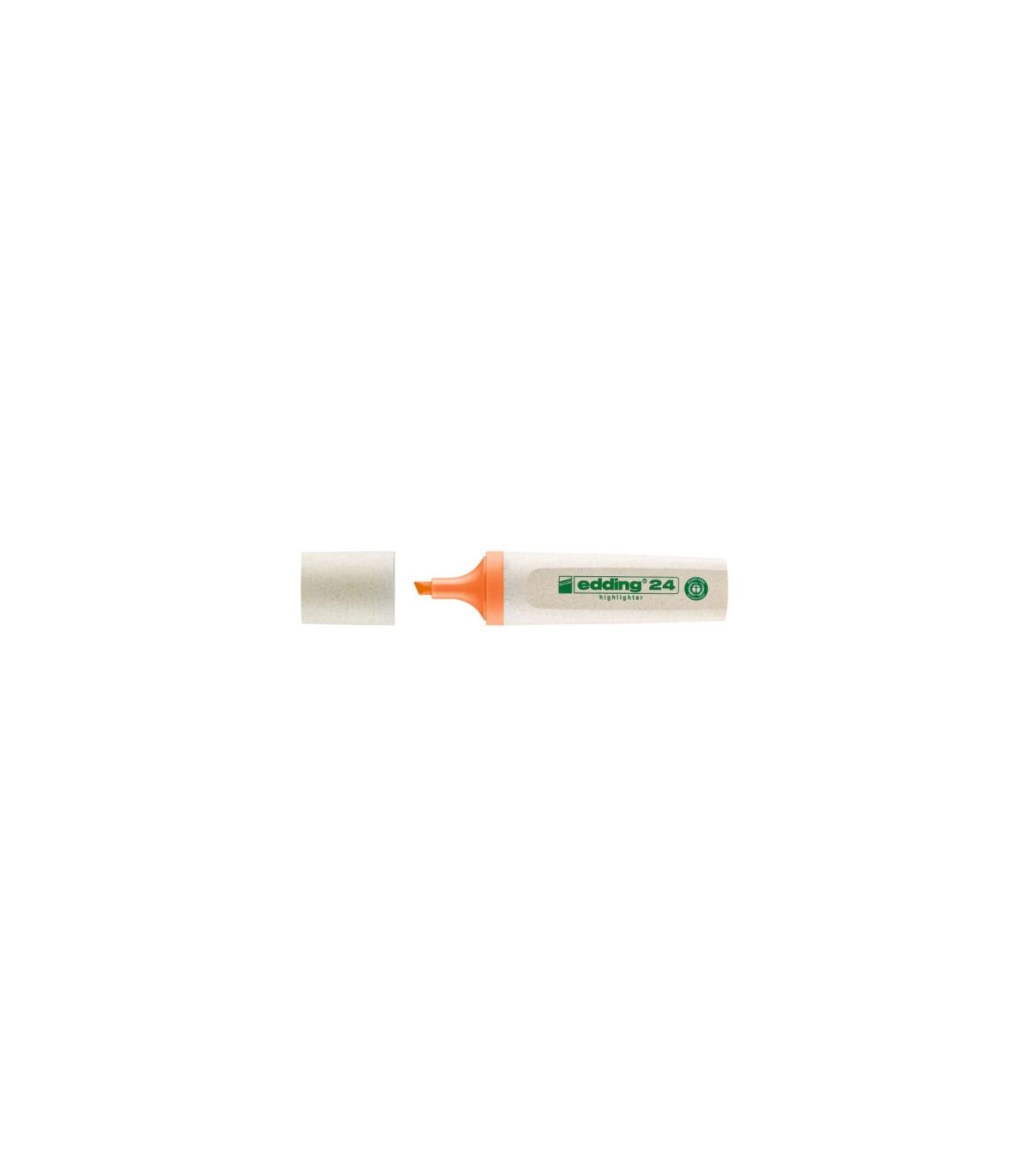 MARCADOR FLUORESCENTE ECOLINE 24 COLOR NARANJA EDDING 24-006