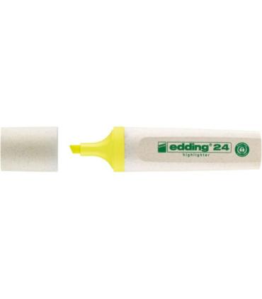 MARCADOR FLUORESCENTE ECOLINE 24 COLOR AMARILLO EDDING 24-005