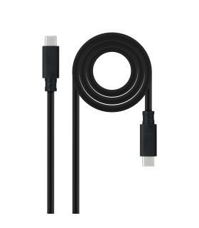 Nanocable Cable USB 3.2 Gen2x2 20Gbps 5A 100W 4K 60Hz USB-C M-USB-C M, Negro, 3 M
