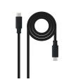 Nanocable Cable USB 3.2 Gen2x2 20Gbps 5A/100W 4K/60Hz USB-C/M-USB-C/M, Negro, 3 M