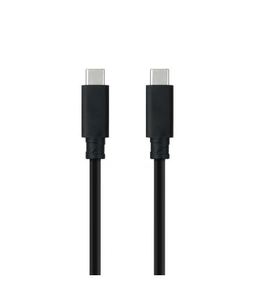 Nanocable Cable USB 3.2 Gen2x2 20Gbps 5A 100W 4K 60Hz USB-C M-USB-C M, Negro, 3 M