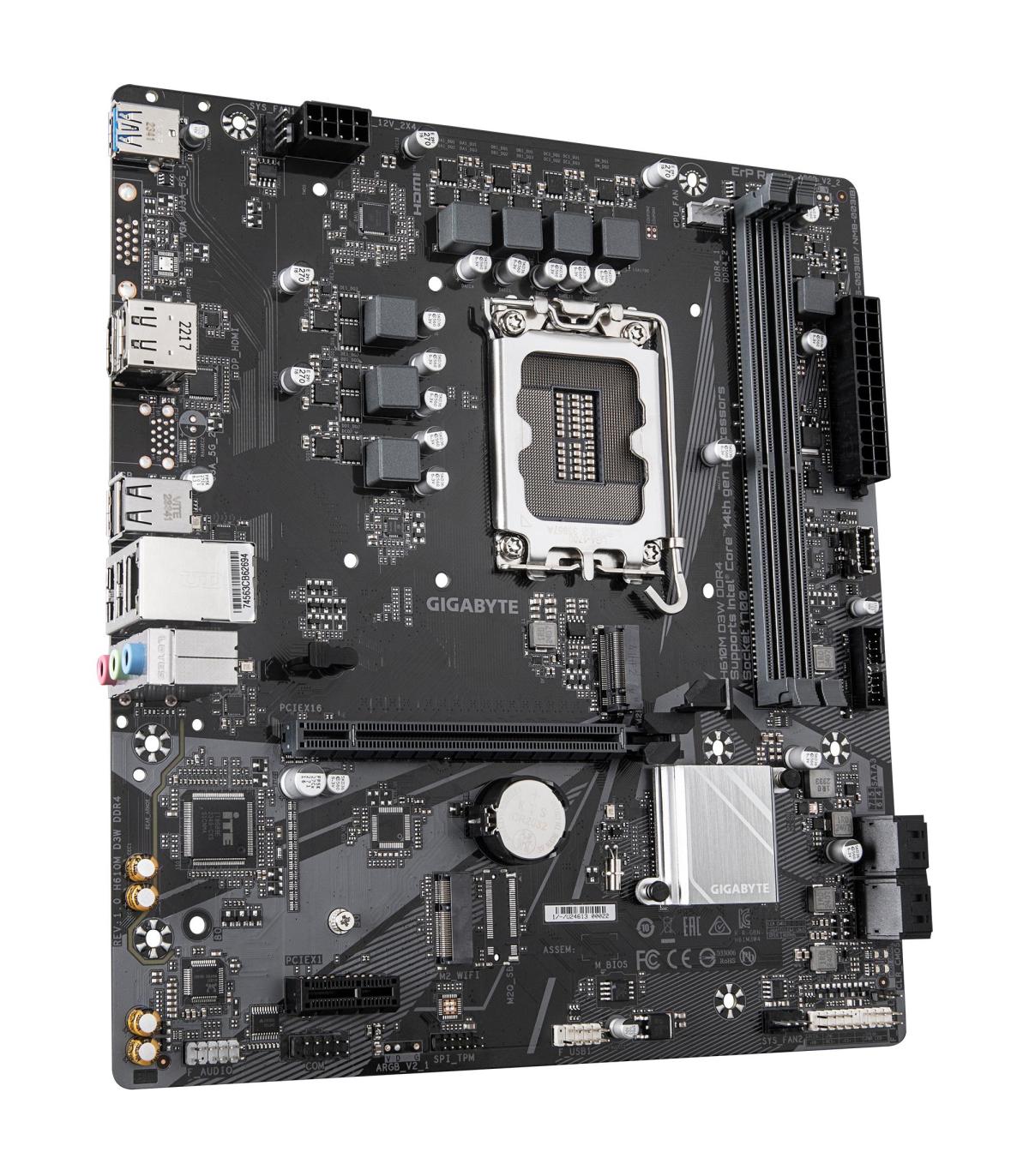 Placa Base Gigabyte H610M D3W DRR4 Socket 1700  DDR4  PCIe 4.0  Micro ATX