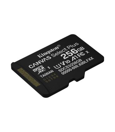 Tarjeta De Memoria Kingston CANVAS Select Plus 256GB MicroSD XC  Clase 10  150MBs