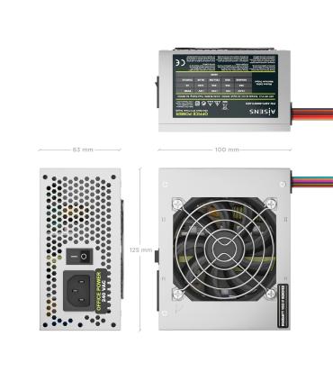 Fuente De Alimentacin SFX Aisens ASPC-500SFX-SEO  500W  Ventilador 8cm
