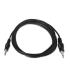CABLE AISENS AUDIO ESTEREO JACK 3.5 M-JACK 3.5 M NEGRO 0.3M
