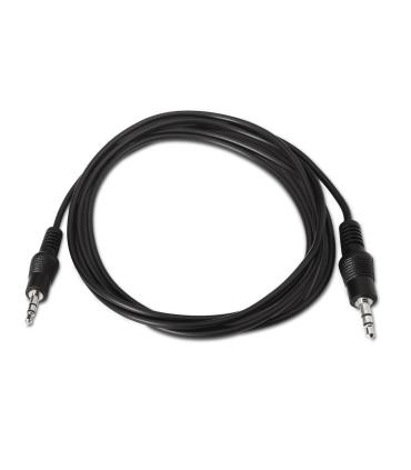 CABLE AISENS AUDIO ESTEREO JACK 3.5 M-JACK 3.5 M NEGRO 0.3M