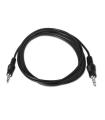 CABLE AISENS AUDIO ESTEREO JACK 3.5 M-JACK 3.5 M NEGRO 0.3M