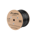 BOBINA CABLE RED LANBERG EXTERIOR UTP RJ45 CAT.6 SOLIDO CU AWG24 305M NEGRO FLU