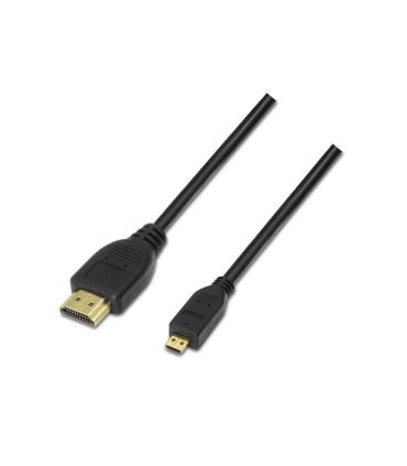Cable Micro HDMI Aisens A119-0116  HDMI Macho - Micro HDMI Macho  Hasta 10W  720Mbps  80cm  Negro