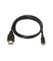 Cable Micro HDMI Aisens A119-0116  HDMI Macho - Micro HDMI Macho  Hasta 10W  720Mbps  80cm  Negro