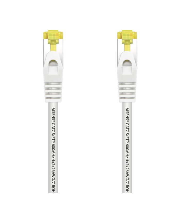 Cable De Red RJ45 SFTP Aisens A146-0488 Cat.7  25cm  Blanco