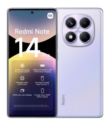 Smartphone Xiaomi Redmi Note 14 Pro 12GB/ 512GB/ 6.67\'/ Purpura