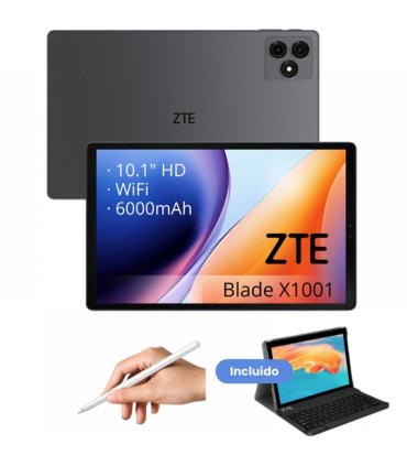 Tablet ZTE Tab Blade X1001W 10.1\'/ 4GB/ 128GB/ Octacore/ Gris/ Incluye Teclado y Stylus Pen