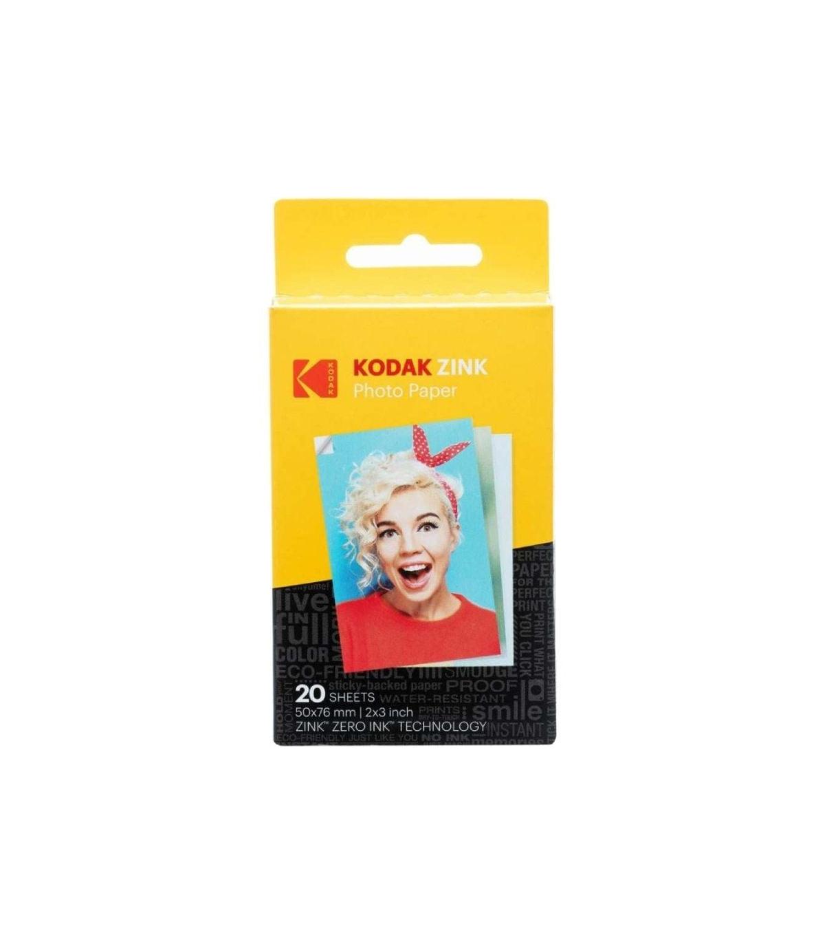 Papel Fotogrfico para Cmara Printomatic y STEP Touch Kodak Zink/ 2\'x3\'/ 20g/ 20 Hojas