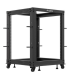 ARMARIO LANBERG ABIERTO RACK 19\" 15U 600X600 AJUSTABLE HASTA 1100 NEGRO