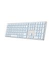 TECLADO COOLBOX INALAMBRICO ILUMINADO B431 RECARGABLE BT5.1 2.4G ALUMINIO BLANCO