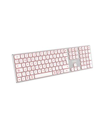 TECLADO COOLBOX INALAMBRICO ILUMINADO B431 RECARGABLE BT5.1 2.4G ALUMINIO BLANCO