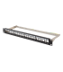 PATCH PANEL LANBERG 24 PUERTOS 1U RACK 19\" FTP PARA MODULOS KEYSTONE NEGRO