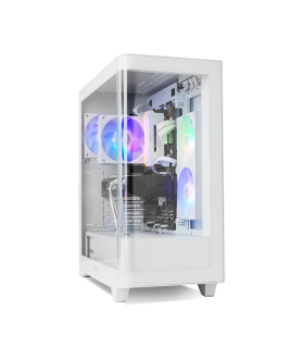 CAJA NOX HUMMER ETHER ATX SEMITORRE CRISTAL CURVO BLANCO