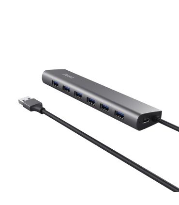 Hub USB 3.2 Gen1 Trust Halyx  7xUSB  1xUSB-C