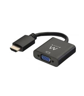 CABLE CONVERTIDOR EWENT HDMI MACHO - VGA HEMBRA CON AUDIO 0,15 METROS