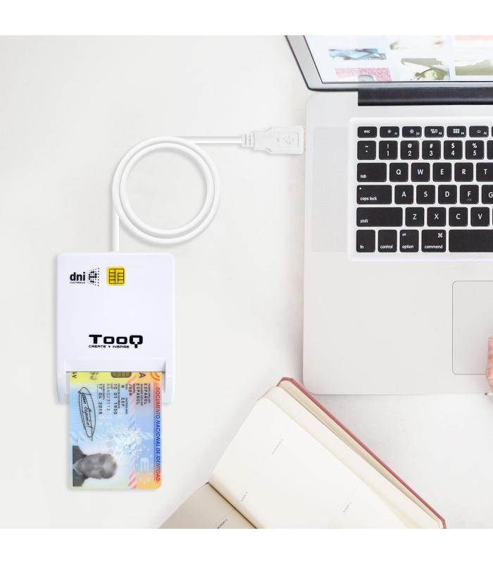 LECTOR TARJETAS EXTERNO DNIe TOOQ TQR-210W BLANCO