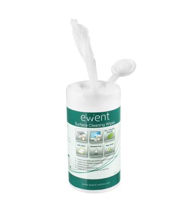 TOALLITAS DE LIMPIEZA EWENT UNIVERSALES 100 UNIDADES