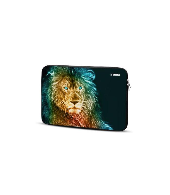 SUBBLIM Funda Ordenador Neopreno Trendy Sleeve Neo Lion 15,6\"