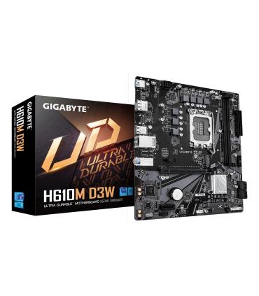 Placa Base Gigabyte H610M D3W DRR5 Socket 1700  DDR5  PCIe 4.0  Micro ATX