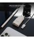 Nanocable Cargador USB-C PD + USB-A QC 20W Blanco
