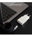 Nanocable Cargador 2xUSB-C PD 20W  Blanco