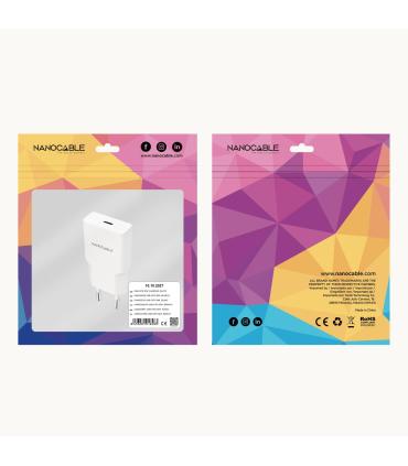 Nanocable Cargador USB-C PD 30W   Blanco