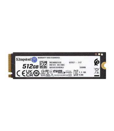 Disco SSD Kingston KC3000 512GB  M.2 2280 PCIe Gen4  Con Disipador De Calor  Full Capacity