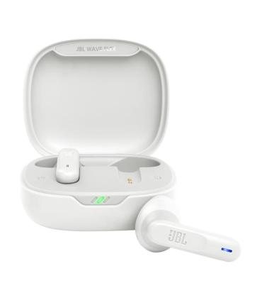 Auriculares Bluetooth JBL Wave Flex Con Estuche De Carga  Autonoma 8h  Blancos