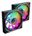 Pack 2 Ventiladores Mars Gaming MF-3DPROX2R/ 12cm/ ARGB